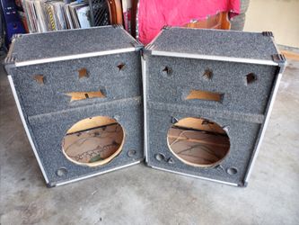 Two 15in Sub Woofer Enclosure Boxes