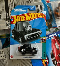 '70 Dodge Charger Black Hot Wheels Tooned Fast & Furious