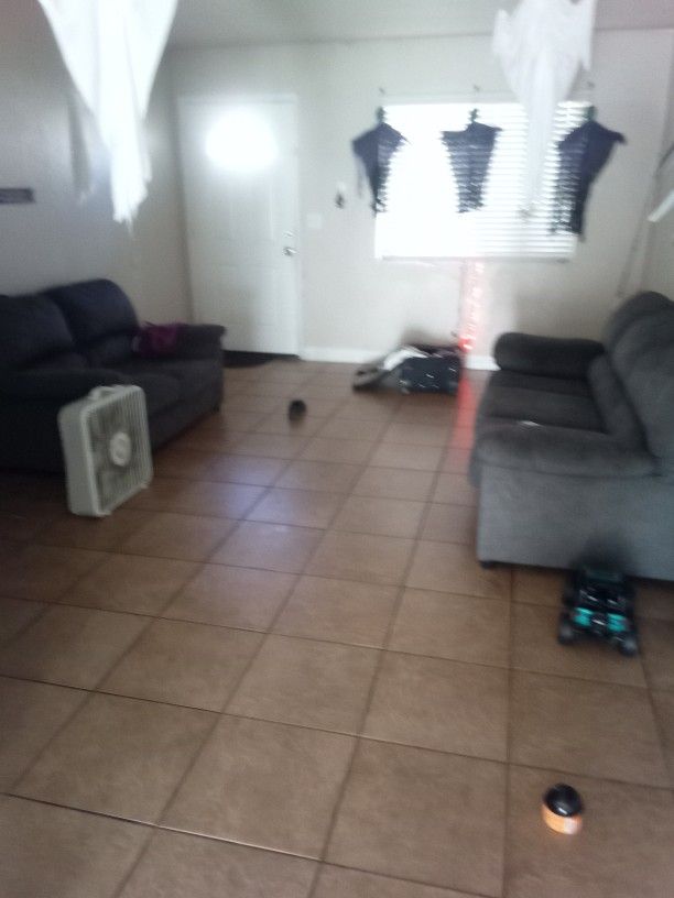 Couch And Kitchen Table With Two Chairs 