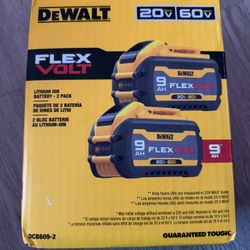 Dewalt flexvolt Max Lithium Ion 9.0Ah Battery Pack 