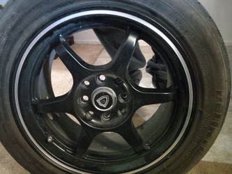 4 Luxury Alloy Wheels Rims With 195/55 R15 Like New Tires