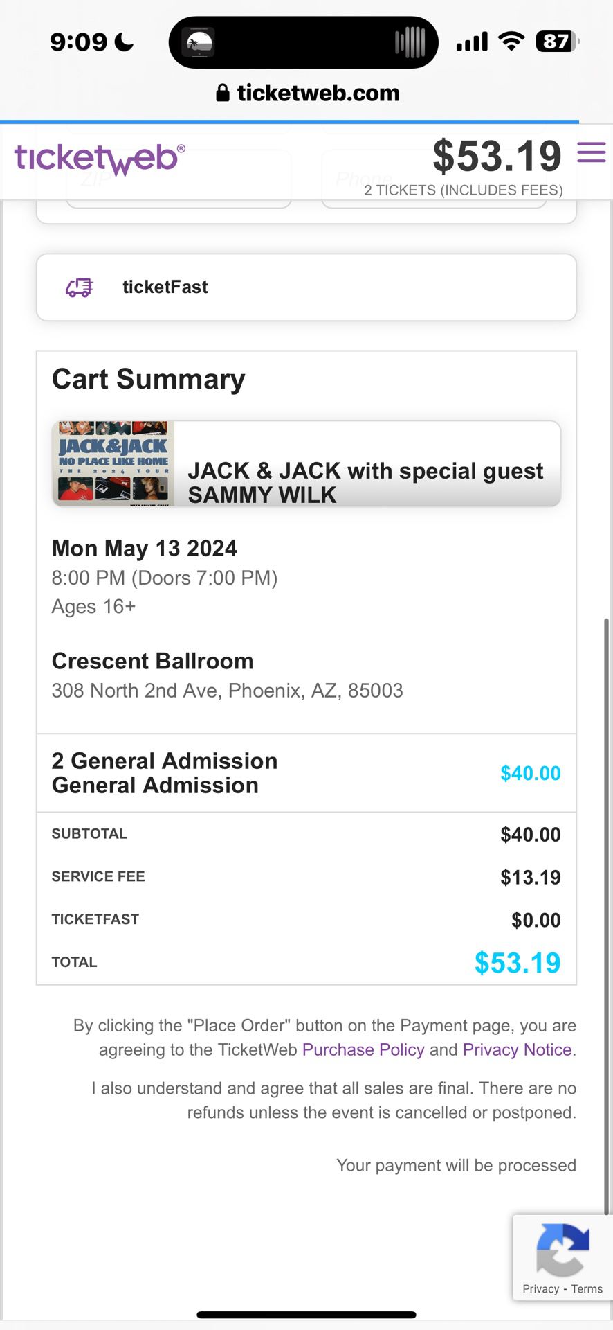 Jack & Jack Concert 