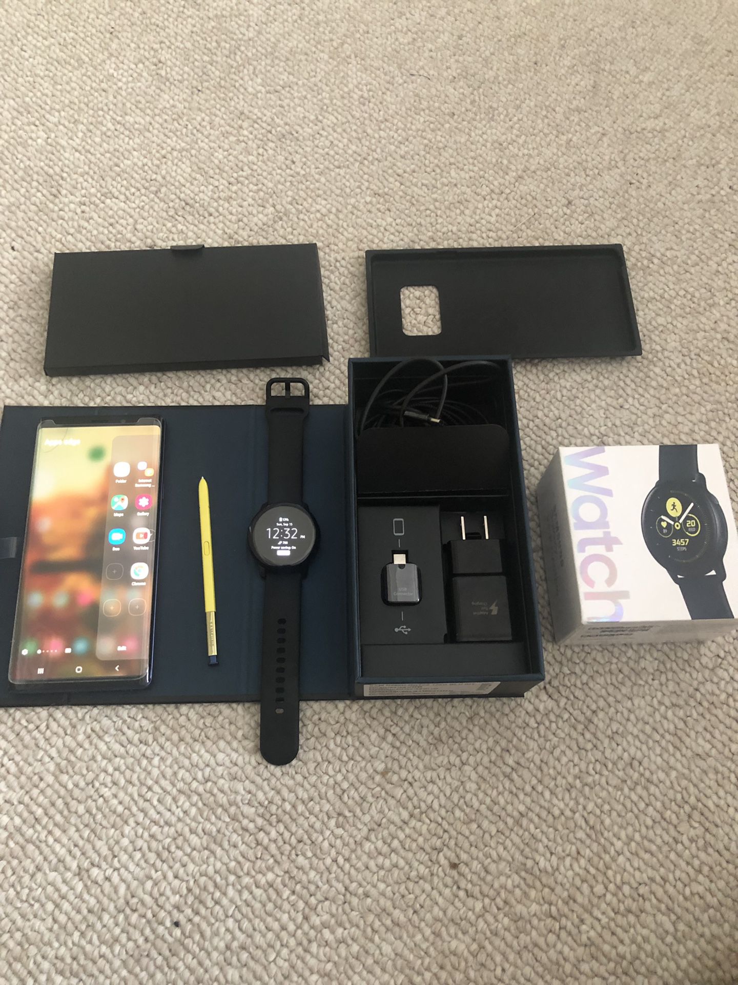 Samsung Note 9 T-Mobile & Samsung Active Watch both Brand New