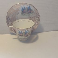 Vintage Colclough Crinoline Lady Bone China Cup & Saucer