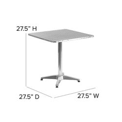 Square Aluminum Table New