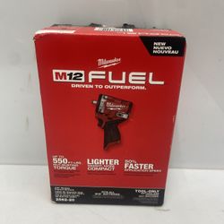 M12 FUEL 12V Lithium-Ion Brushless Cordless Stubby 3/8 in. Impact Wrench (Tool-Only)