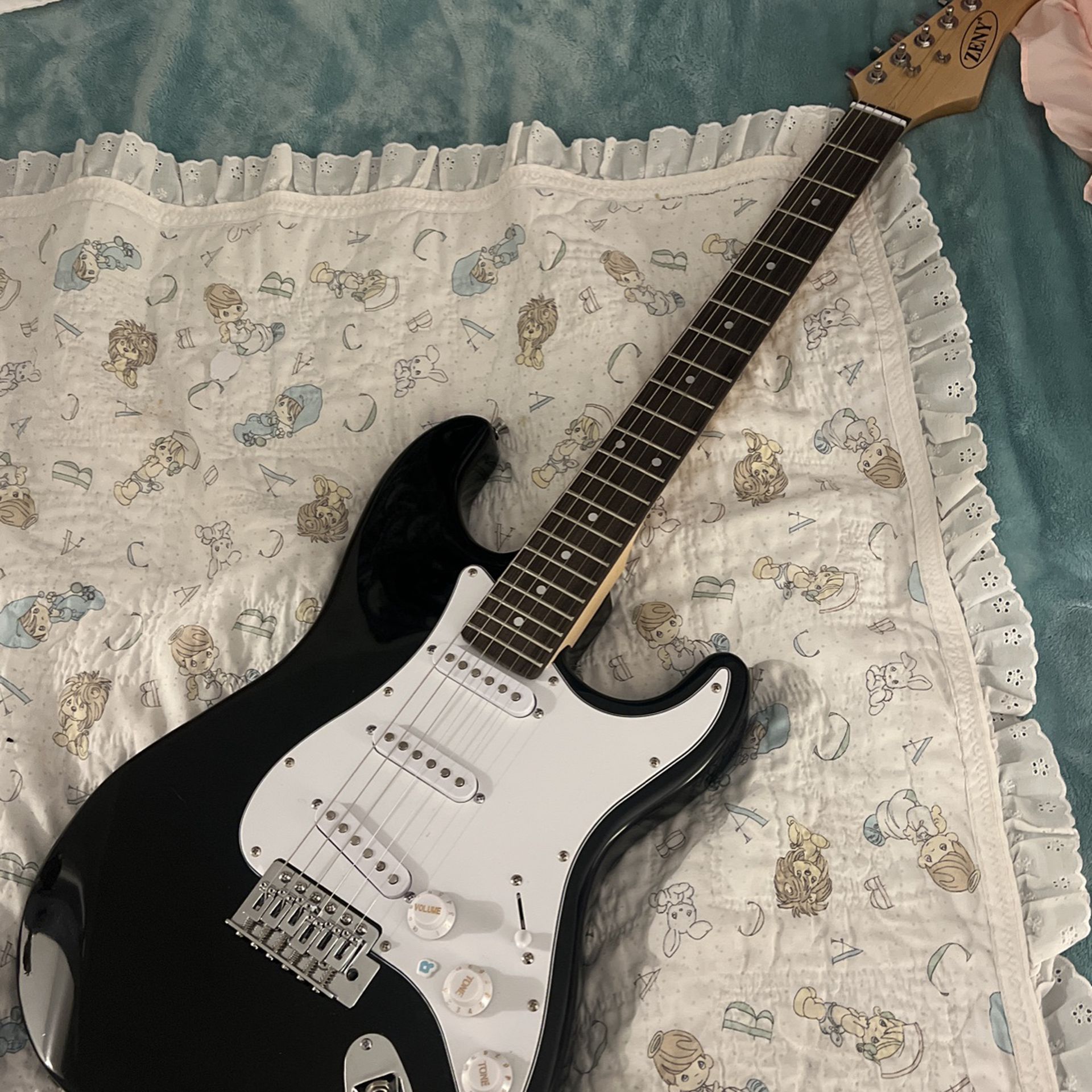electric guitar with amp 