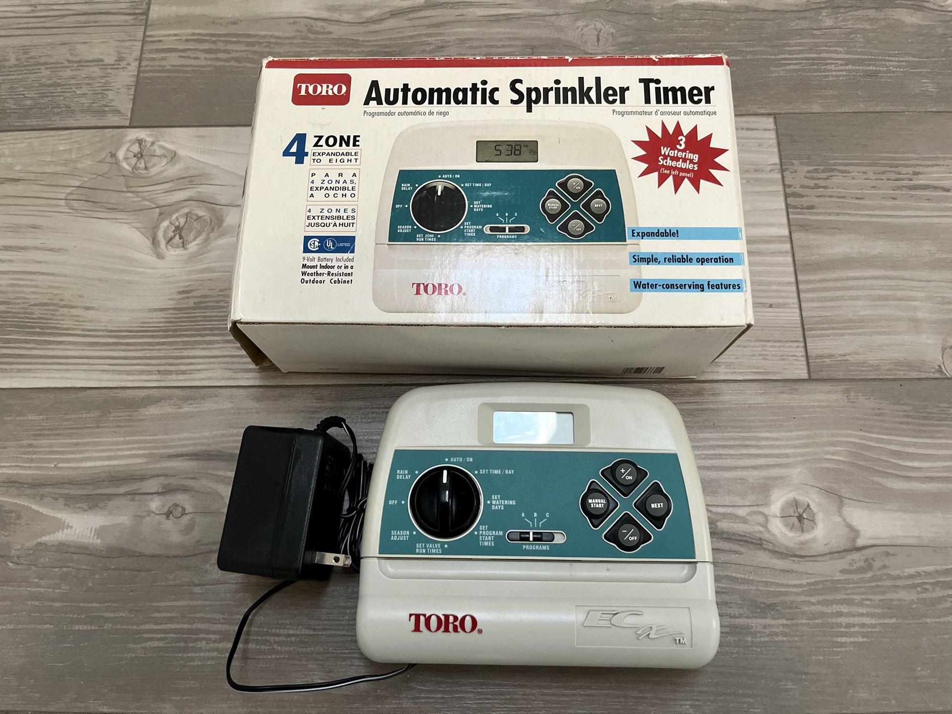 Toro 4 Zone Automatic Sprinkler Times