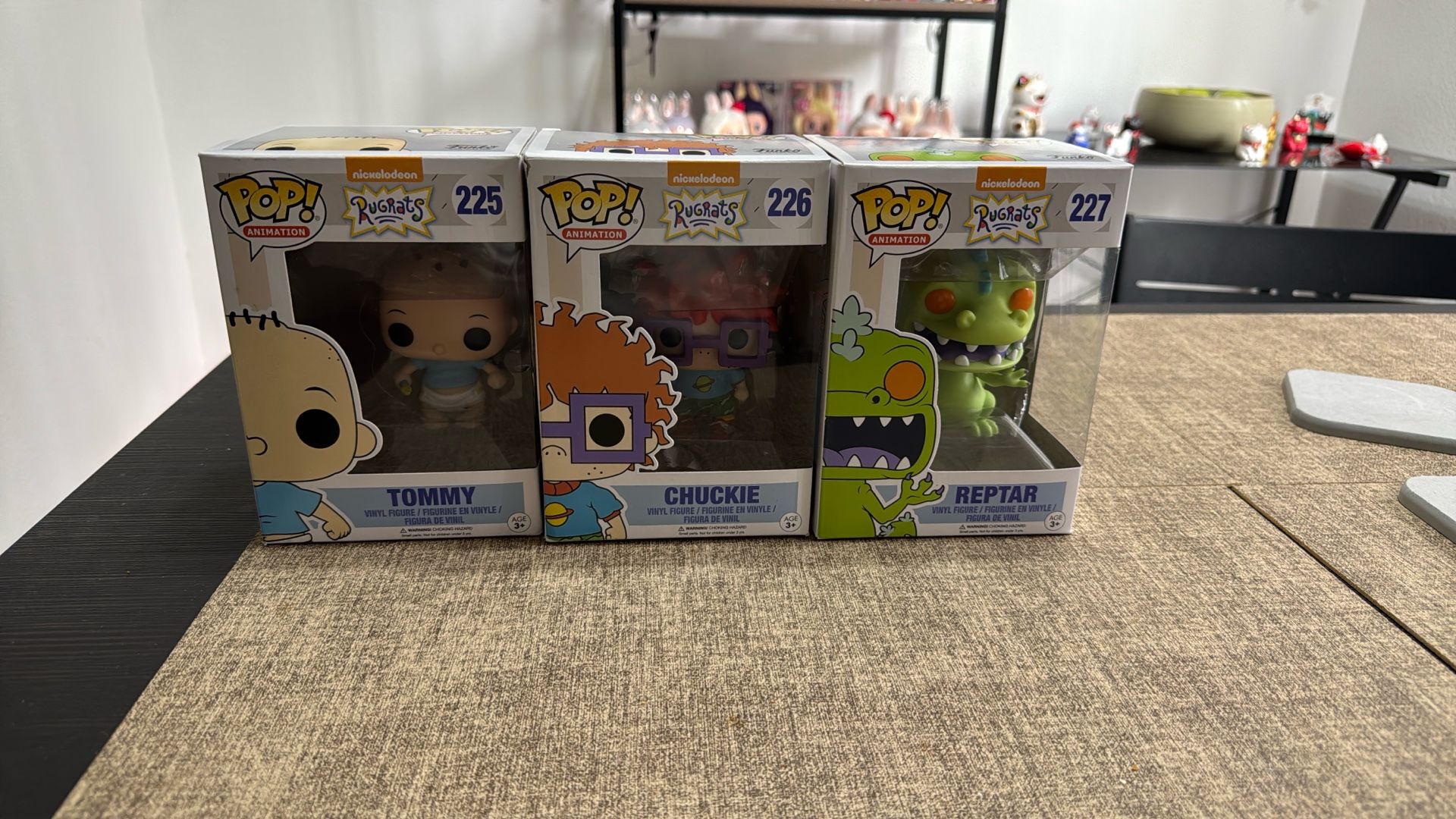 Rugrats Tommy, Chuckie, Reptar Funko Pops