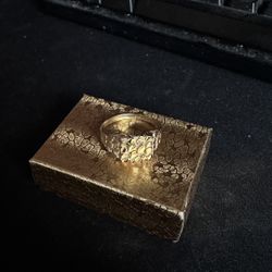 two gold nugget rings