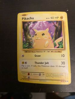 Near mint pikachu yellow cheeks
