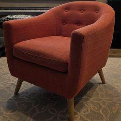 Mid-Century Modern Style Barrel Chair - Excellent Condition