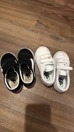8.0 toddler size vans Velcro