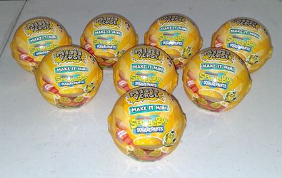 SpongeBob Make It Mini SquarePants Mini Collectibles x8