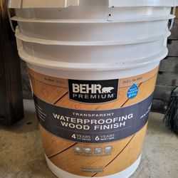 Behr Waterproofing Wood Finish Gray Tint