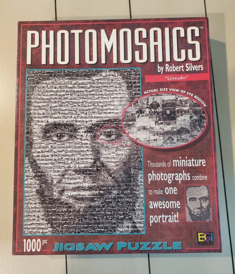 Buffalo Games - Photomosaics (By Robert Silver) - Jigsaw Puzzle - Abraham Lincoln - 1,000+ Pcs