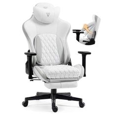 Office Computer Chair with Footrest