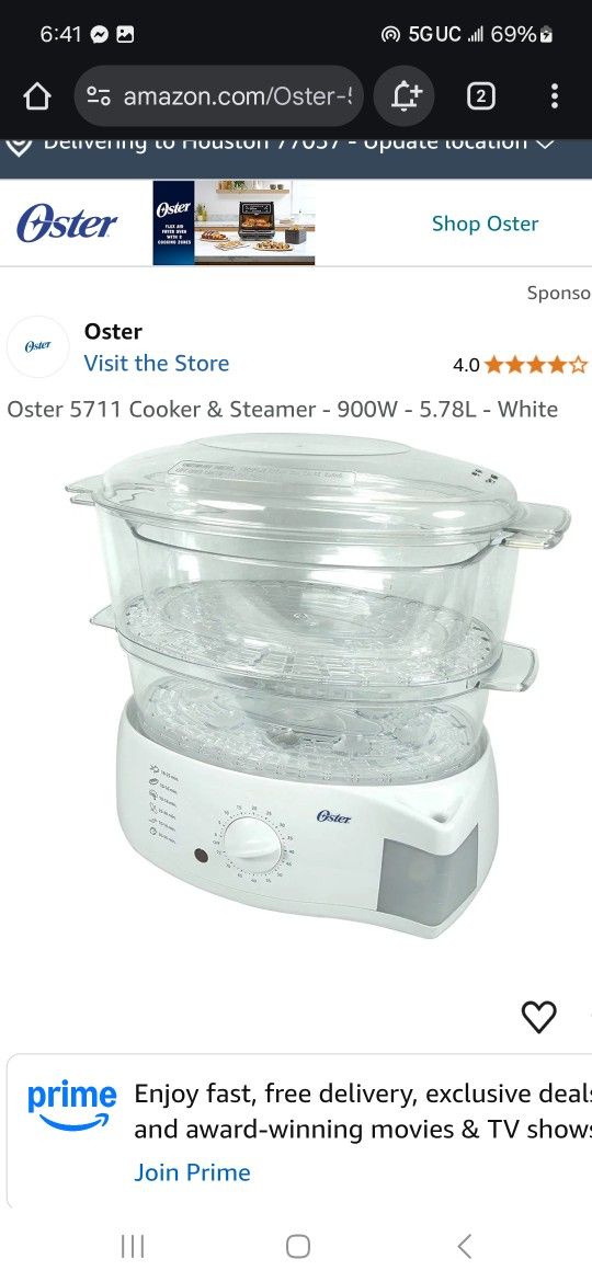 Oyster Two Level Steamer