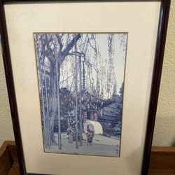 The Cherry Tree At Kawagoe - Hiroshi Yoshida