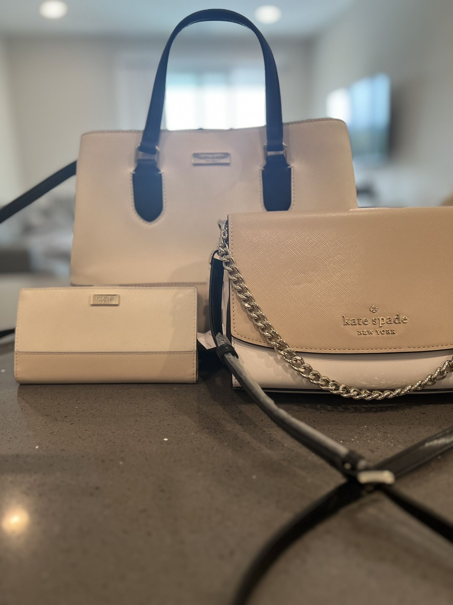 Set Of Three Late Spade Purses/wallet