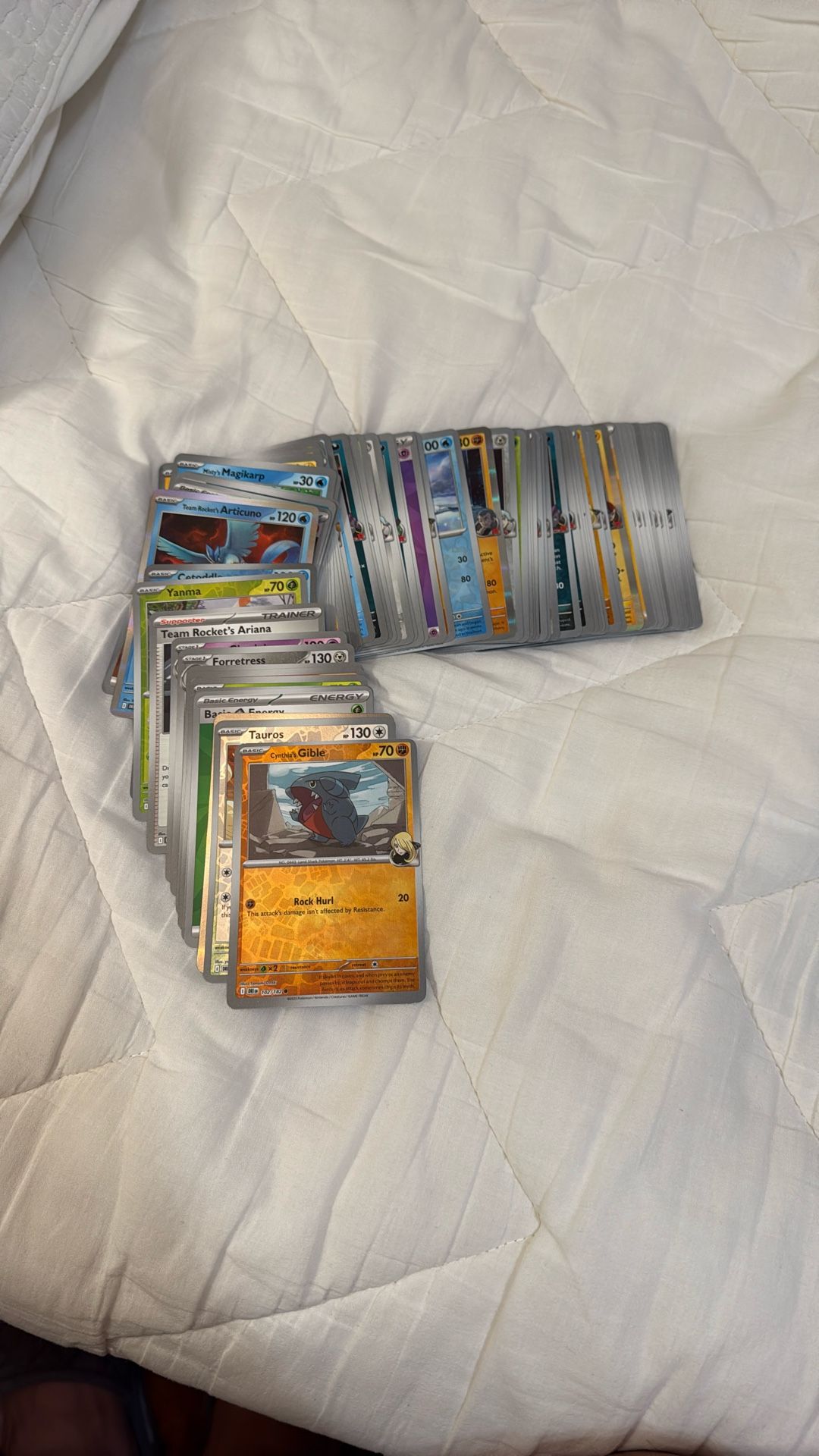 Pokemon Cards (Destined Rivals, Regular, Holo, Reverse Holo) No Ex No Full. 7 Packs Worth Of Cards