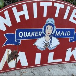 Vintage Original Porcelain Sign