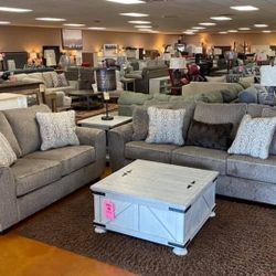 Olin Chocolate Living Room Set /couch /Sofa and Loveseat 