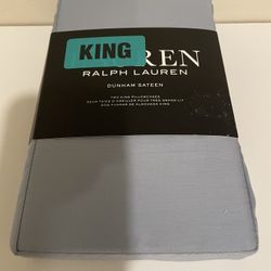 Lauren Ralph Lauren Dunham Sateen Two King Pillowcases Blue
