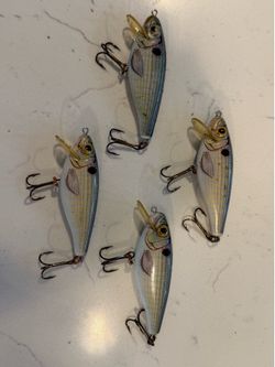 Lot of REBEL shad fishing lures