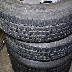 4 tires with stock aluminum rims