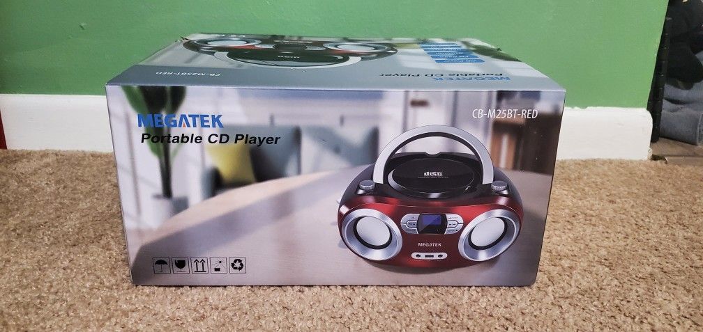 CD Player, Radio, Bluetooth Speaker, new in box