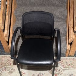  4 Black Office Chairs