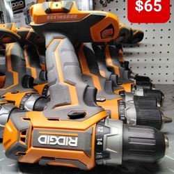 Ridgid R860054 18-Volt Lithium-Ion Brushless Cordless Q/×inch Drill/Driver.  Tool-Only.  Each 