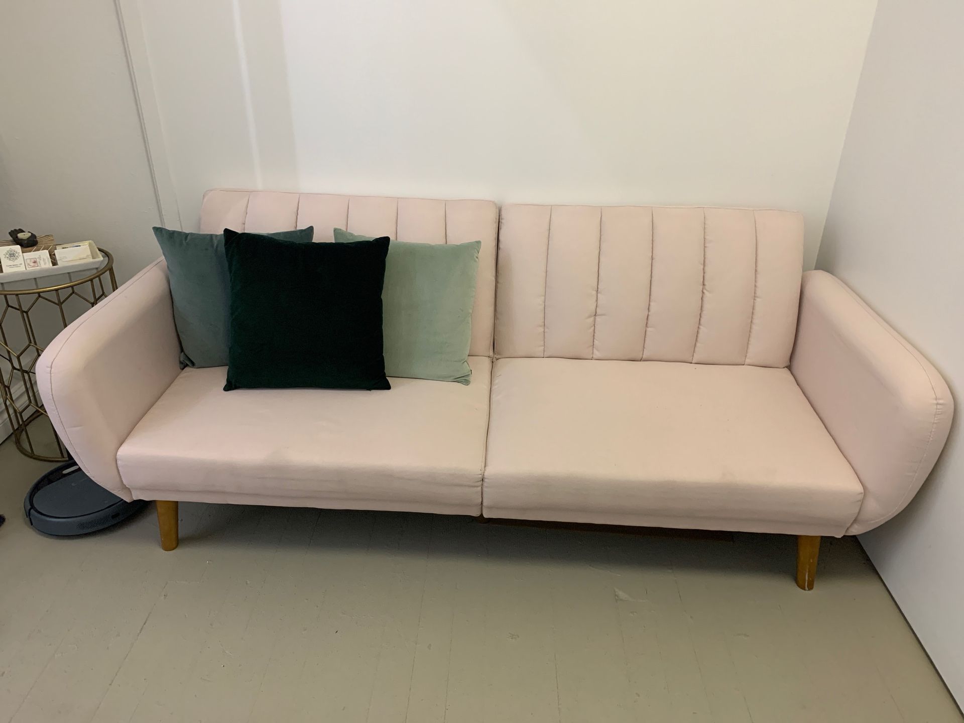 Blush Pink Couch/Futon