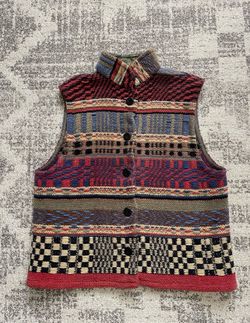 GRETEL UNDERWOOD SANTA FE Hand-woven Vest Size M