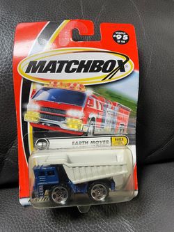 Matchbox Earth Mover Dump Truck Blue/White 2000 MPN 96(contact info removed)/100