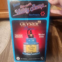 "Geyser III Classic" Water Pump