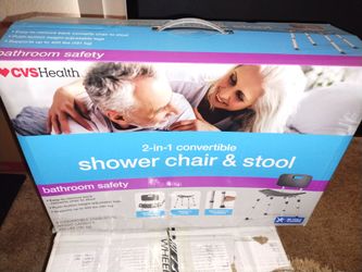 Shower Chair and Stool 2-in-1 -- CVS Brand New