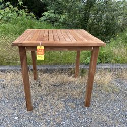 Teak Wood Bistro Patio Dining Table (new)