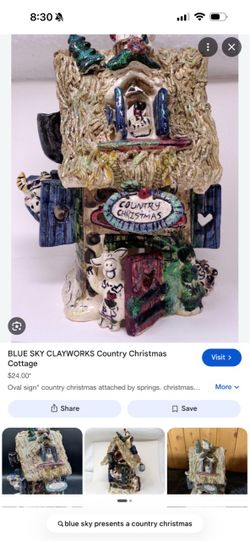 BLUE SKY CLAYWORKS Country Christmas Cottage