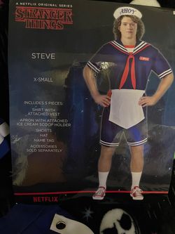 Halloween costume Stranger Things Steve Scoops Ahoy Costume XS
