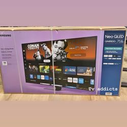SAMSUNG 75-Inch Class QLED 4K QN85D Series Neo Quantum HDR Smart TV w/Dolby Atmos, Object Tracking Sound Lite, Motion Xcelerator, Real Depth Enhancer 