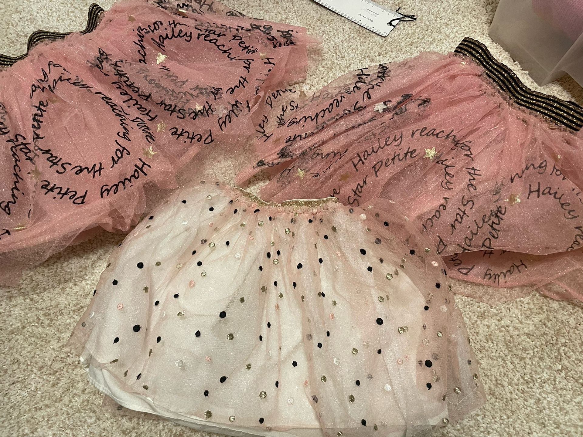 3 Petite Hailey Tutu Skirts - Size 7