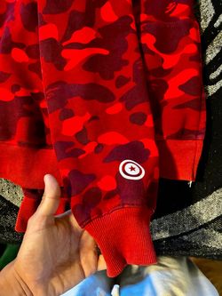 BAPE Red Camo Hoodie