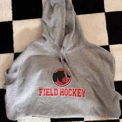 grey field hockey hoodie size large