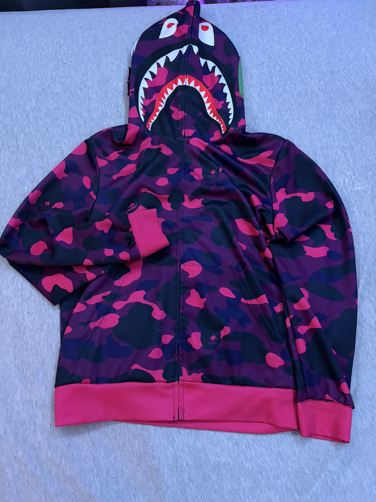 BAPE Purple And Pink Camp Full Zip