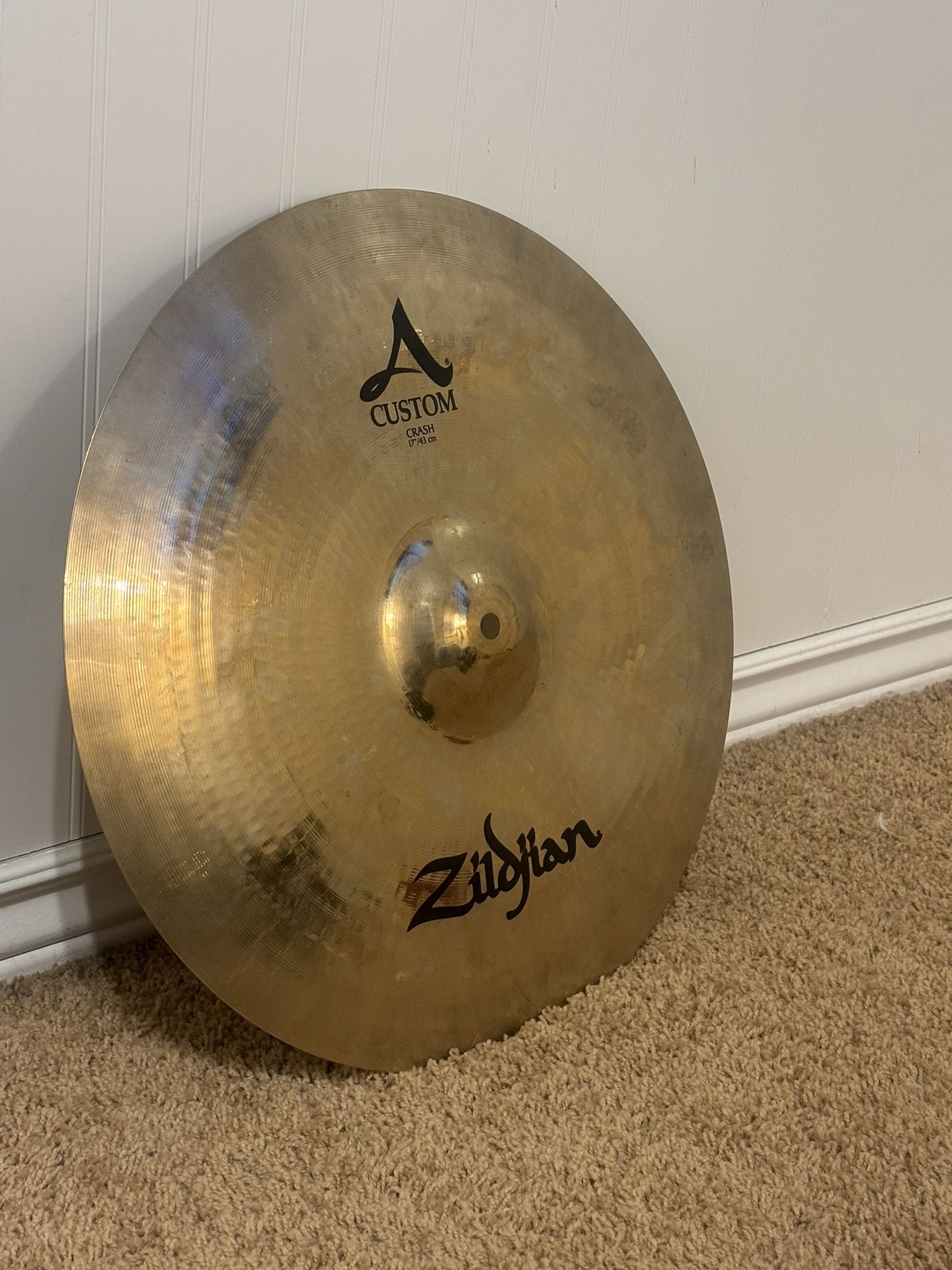 Zildjian A Custom Crash Cymbal 17” Inch Drum