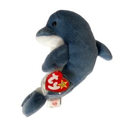 ECHO TY Beanie Baby The Dolphin 1996 Retired Stuffed Animal Plush 