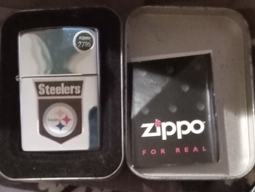 steelers zippo