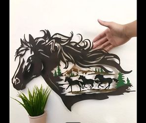 Horse Metal Art 